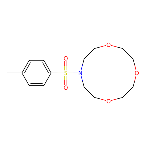10-[(4-Methylphenyl)sulfonyl]-1,4,7-trioxa-10-azacyclododecane structure