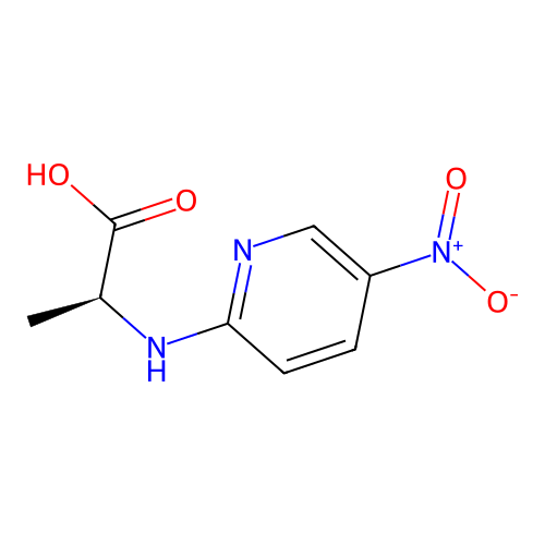 (2S)-2-[(5-nitro-2-pyridinyl)amino]propanoic acid structure