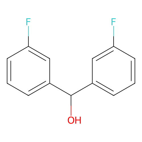 Bis(3-fluorophenyl)methanol structure