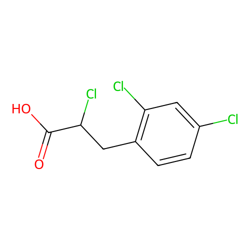 2-chloro-3-(2,4-dichlorophenyl)propanoic Acid structure