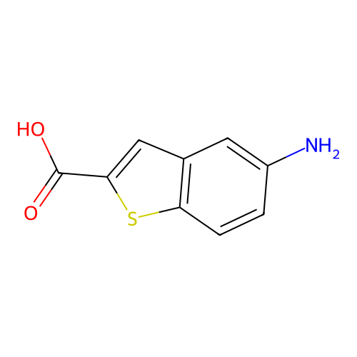 5-Amino-1-benzothiophene-2-carboxylic acid structure