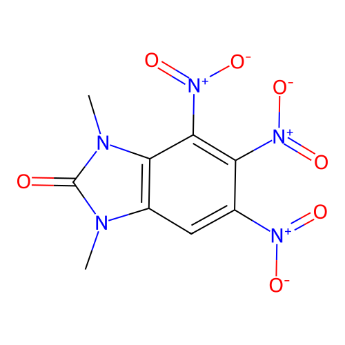 1,3-Dimethyl-4,5,6-trinitrobenzimidazol-2-one structure
