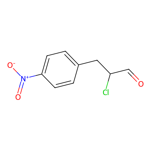2-Chloro-3-(4-nitrophenyl)propionaldehyde structure