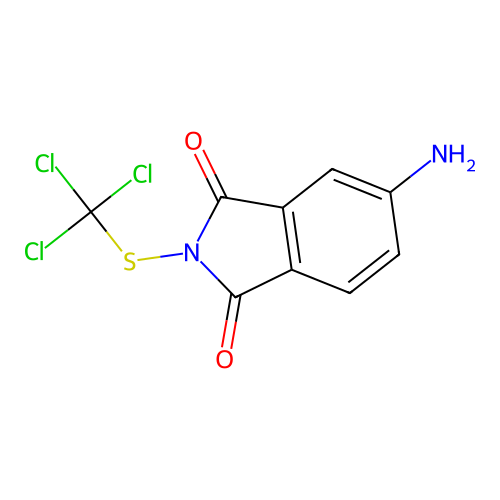 Phthalimide, 4-amino-N-(trichloromethylthio)- structure