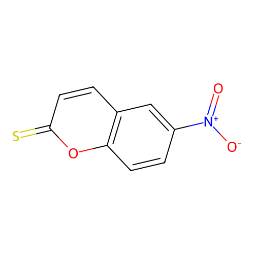6-nitro-2H-chromene-2-thione structure