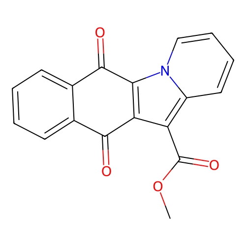 Methyl 6,11-dioxonaphtho[2,3-b]indolizine-12-carboxylate structure