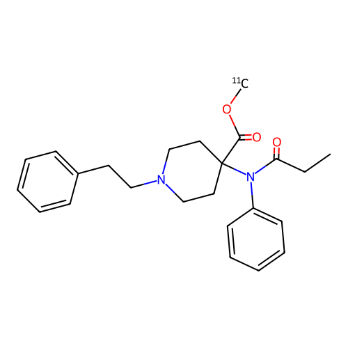 Carfentanil C-11 structure