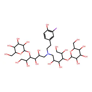 1-Deoxygluco-heptulose 2-phosphate structure