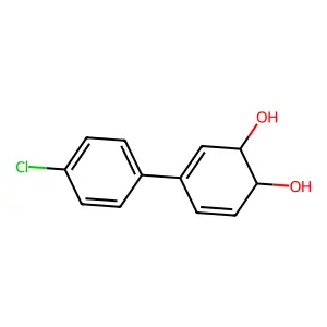 4-(4-Chlorophenyl)cyclohexa-3,5-diene-1,2-diol structure