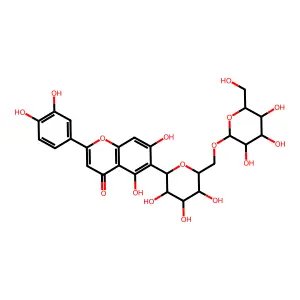 Isoorientin 6-O''-beta-D-glucopyranoside structure