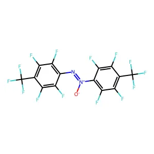 Diazene, bis(2,3,5,6-tetrafluoro-4-(trifluoromethyl)phenyl)-, 1-oxide structure