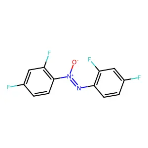 Diazene, bis(2,4-difluorophenyl)-, 1-oxide structure