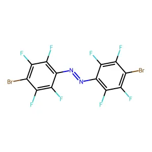 Bis(4-bromo-2,3,5,6-tetrafluoro-phenyl)diazene structure