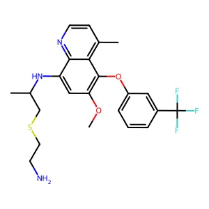 N,N-bis(2-(2-butanoyl)-4-nitrophenoxyethyl)-N-(2-chloroethyl)amine structure