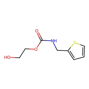 2-噻吩甲基氨基甲酸-2-羟乙酯 structure