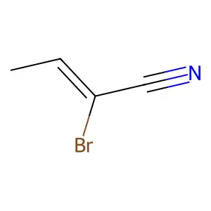 2-溴-2-丁烯腈 structure