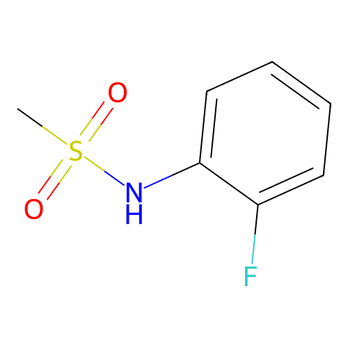 N-(2-Fluorophenyl)methanesulfonamide structure