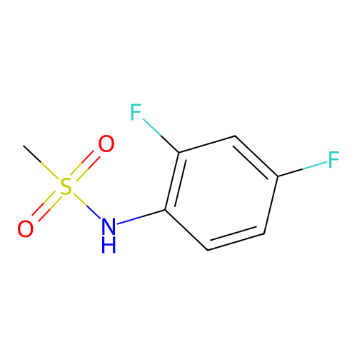 N-(2,4-difluorophenyl)methanesulfonamide structure