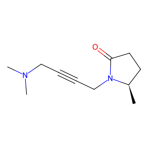 (5R)-1-[4-(dimethylamino)but-2-yn-1-yl]-5-methylpyrrolidin-2-one structure