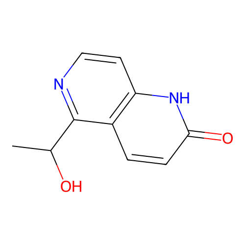 5-(1-hydroxyethyl)-1H-1,6-naphthyridin-2-one structure