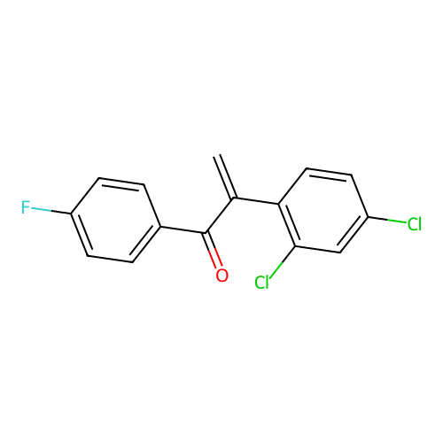 2-Propen-1-one, 2-(2,4-dichlorophenyl)-1-(4-fluorophenyl)- structure