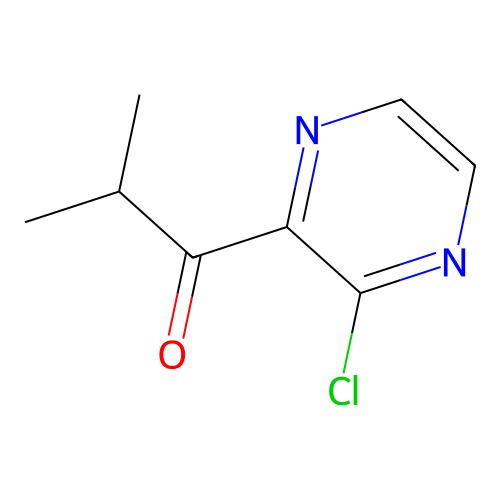 1-(3-Chloro-2-pyrazinyl)-2-methyl-1-propanone structure