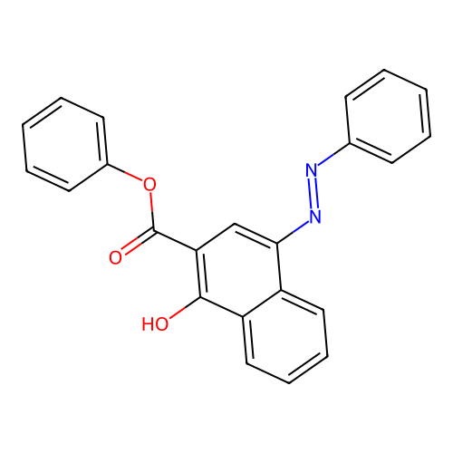 Phenyl 1-hydroxy-4-phenylazo-2-naphthoate structure