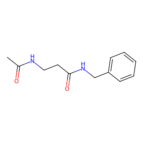 3-acetamido-N-benzylpropanamide structure