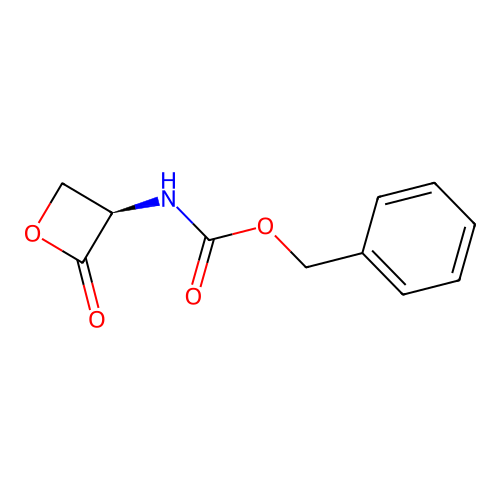 N-Carbobenzyloxy-D-serine-beta-lactone structure