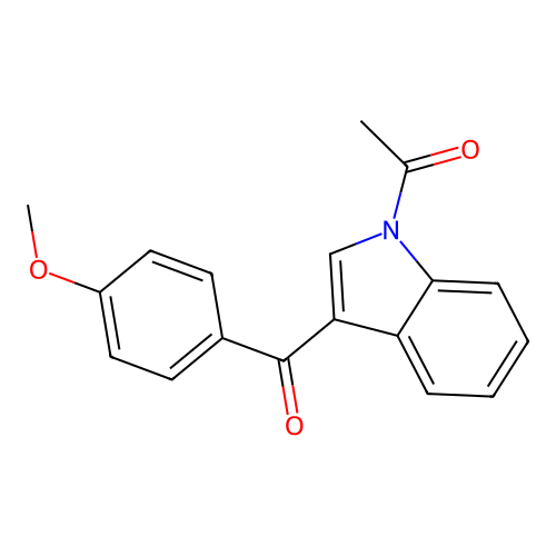 1H-Indole, 1-acetyl-3-(4-methoxybenzoyl)- structure