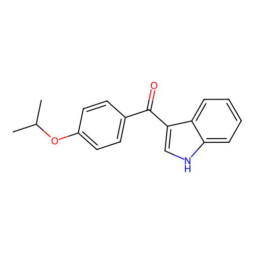 Methanone, 1H-indol-3-yl(4-(1-methylethoxy)phenyl)- structure