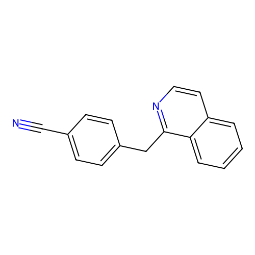 4-(Isoquinolin-1-ylmethyl)benzonitrile structure