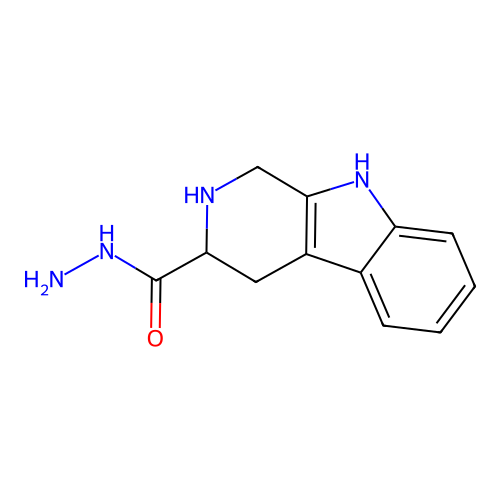 2,3,4,9-tetrahydro-1H-pyrido[3,4-b]indole-3-carbohydrazide structure