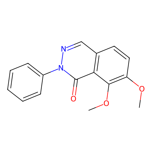 7,8-dimethoxy-2-phenylphthalazin-1(2H)-one structure