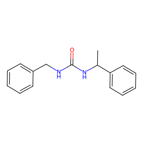 1-Benzyl-3-(1-phenylethyl)urea structure