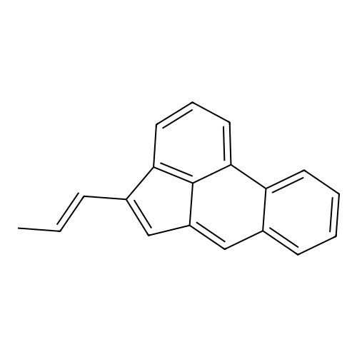 4-(Prop-1-enyl)acephenanthrylene structure