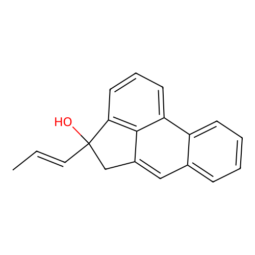 4-Acephenanthrylenol, 4,5-dihydro-4-(1-propenyl)- structure