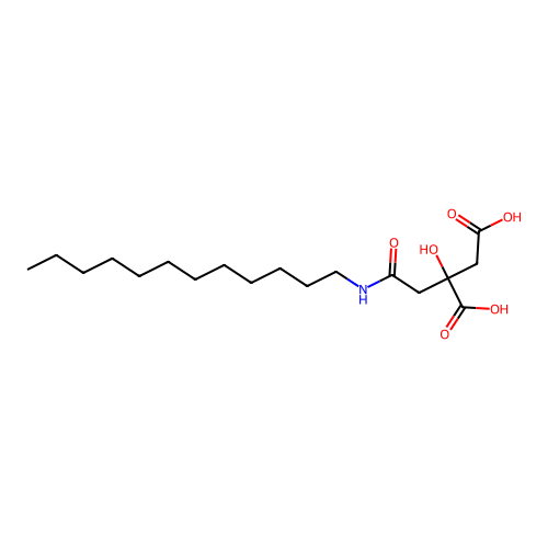 2-[2-(Dodecylamino)-2-oxoethyl]-2-hydroxysuccinic acid structure
