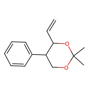 4-Ethenyl-2,2-dimethyl-5-phenyl-1,3-dioxane structure