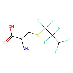 S-(1,1,2,2,3,3-Hexafluoropropyl)-L-cysteine structure