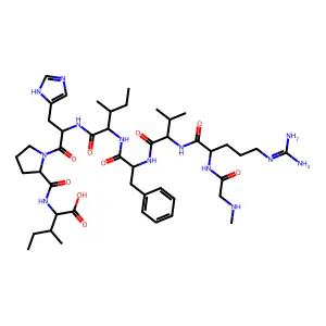 angiotensin II, Sar(1)-Phe(4)-Ile(8)- structure