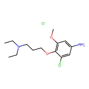 m-Anisidine, 5-chloro-4-(3-(diethylamino)propoxy)-, hydrochloride structure