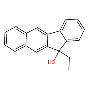 11-Ethylbenzo(b)fluoren-11-ol structure