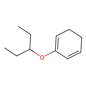2-(3-Pentoxy)-1,3-cyclohexadiene structure