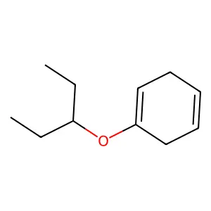 1-(3-Pentoxy)-1,4-cyclohexadiene structure