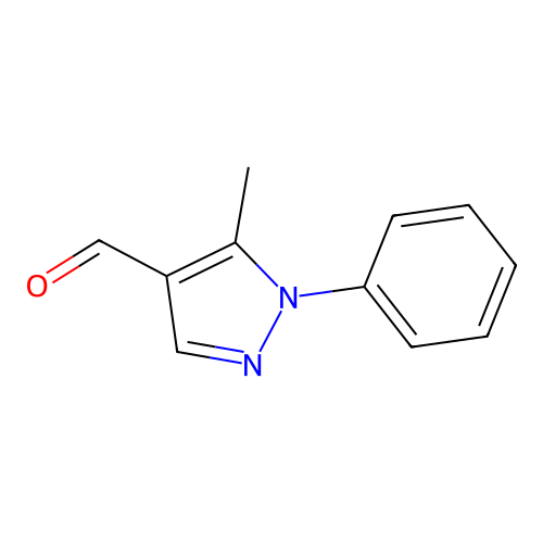 5-Methyl-1-phenyl-1H-pyrazole-4-carboxaldehyde structure