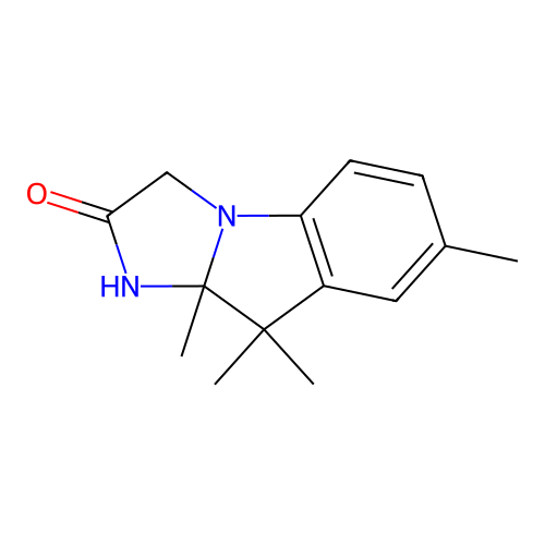 7,9,9,9a-tetramethyl-9,9a-dihydro-1H-imidazo[1,2-a]indol-2(3H)-one structure