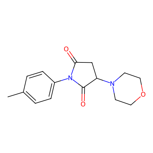 1-(4-Methylphenyl)-3-(morpholin-4-yl)pyrrolidine-2,5-dione structure