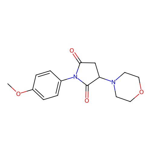 1-(4-Methoxyphenyl)-3-(morpholin-4-yl)pyrrolidine-2,5-dione structure
