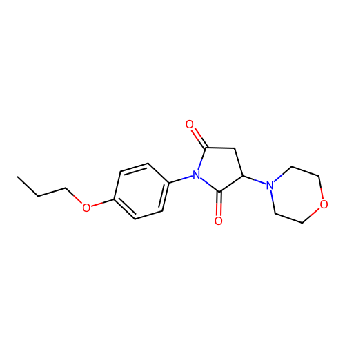 3-Morpholin-4-yl-1-(4-propoxyphenyl)pyrrolidine-2,5-dione structure